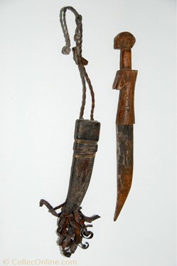 Couteaux africain lame courbe