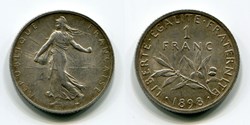 Pièces monnaies Francs Français