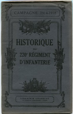 HISTORIQUE RÉGIMENTS - GUERRE 1914 -1918