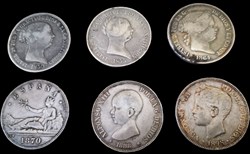Gros modules du Royaume d' Espagne 1850/1898