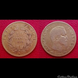 Monnaies Françaises Second Empire (1852-1870)
