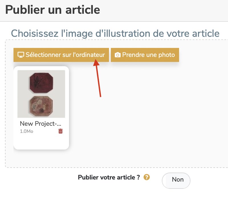 Sélectionner sur votre ordinateur