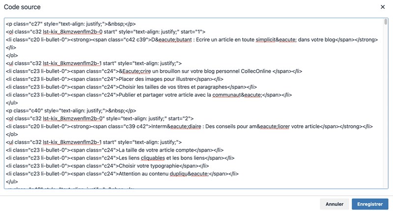 code source