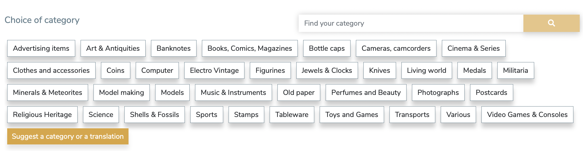 categories
