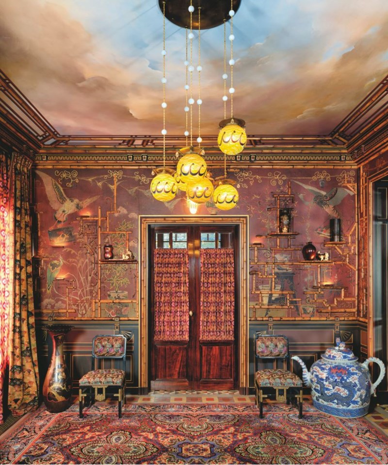 Intérieur en lambris japonais