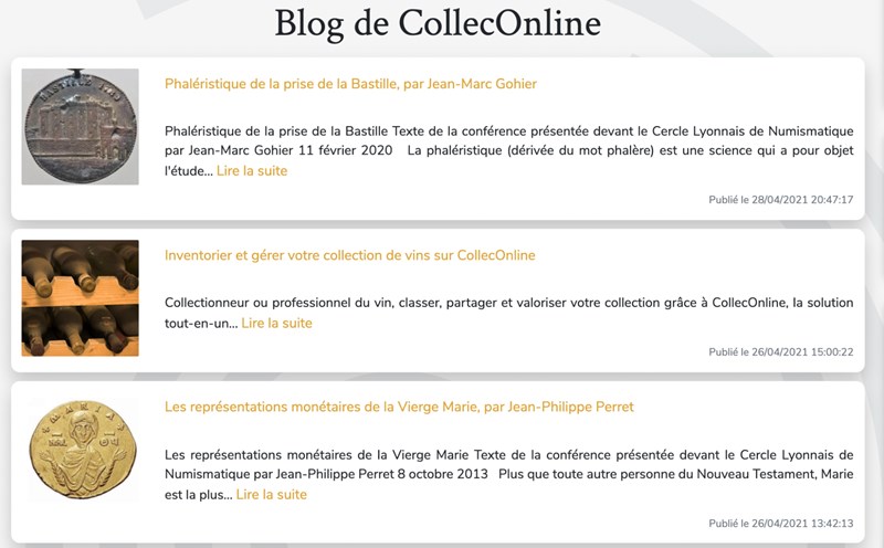 blog CollecOnline