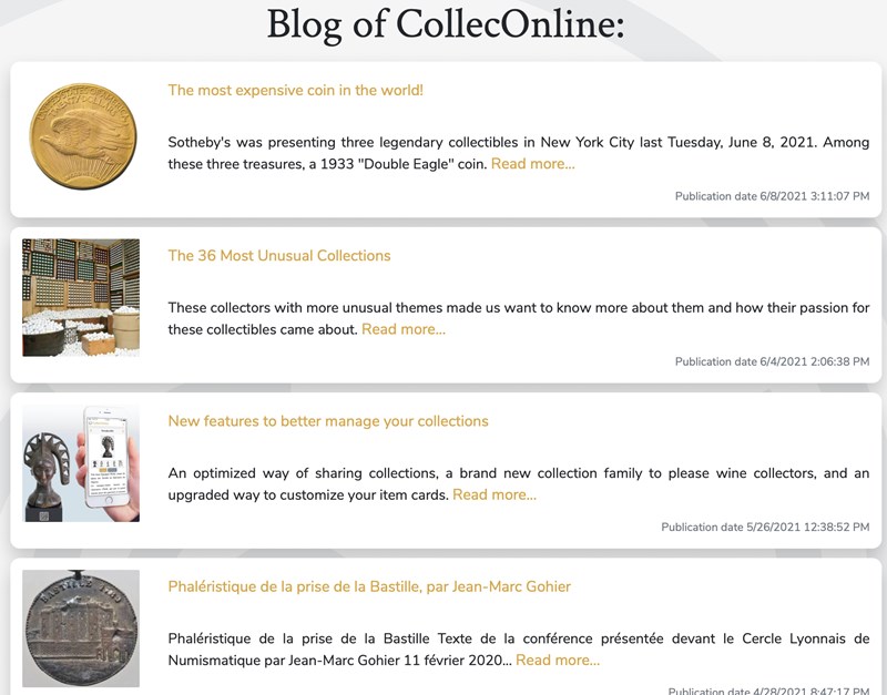 blog CollecOnline