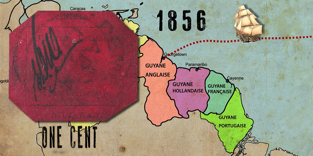 One cent Magenta history