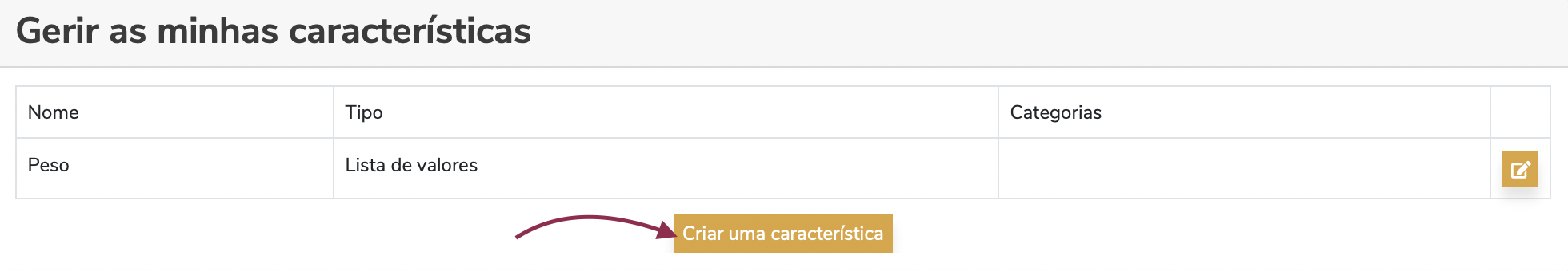 caractéristiques personnalisés