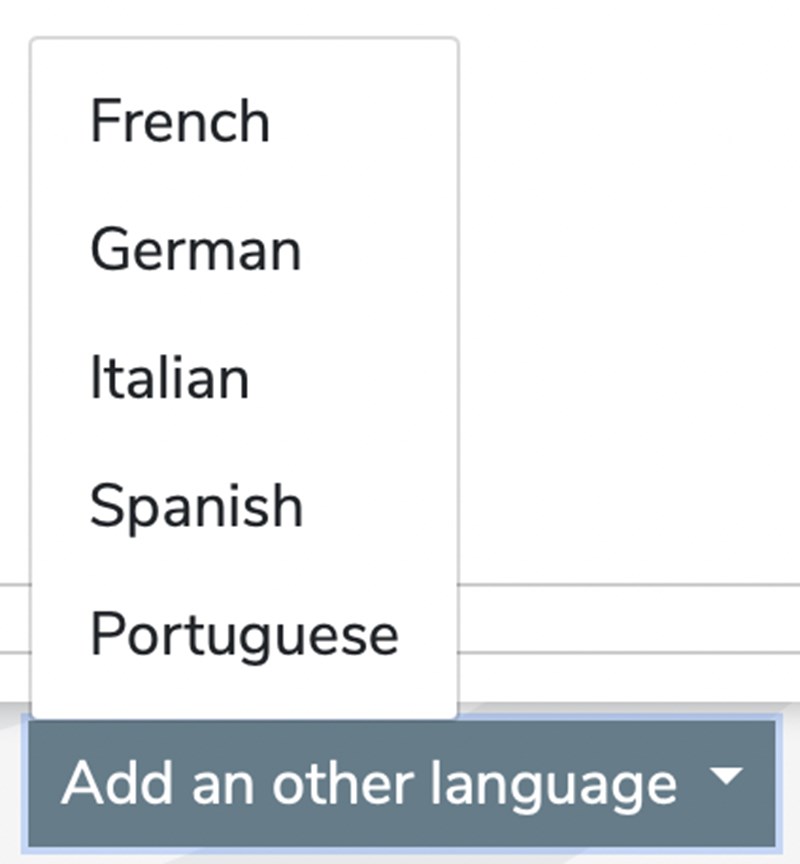 Ajouter une traduction