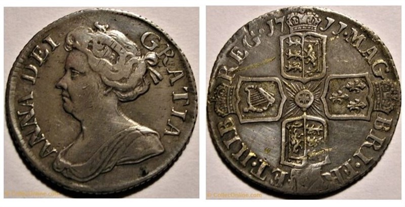 Reine Anne- 6 Pence