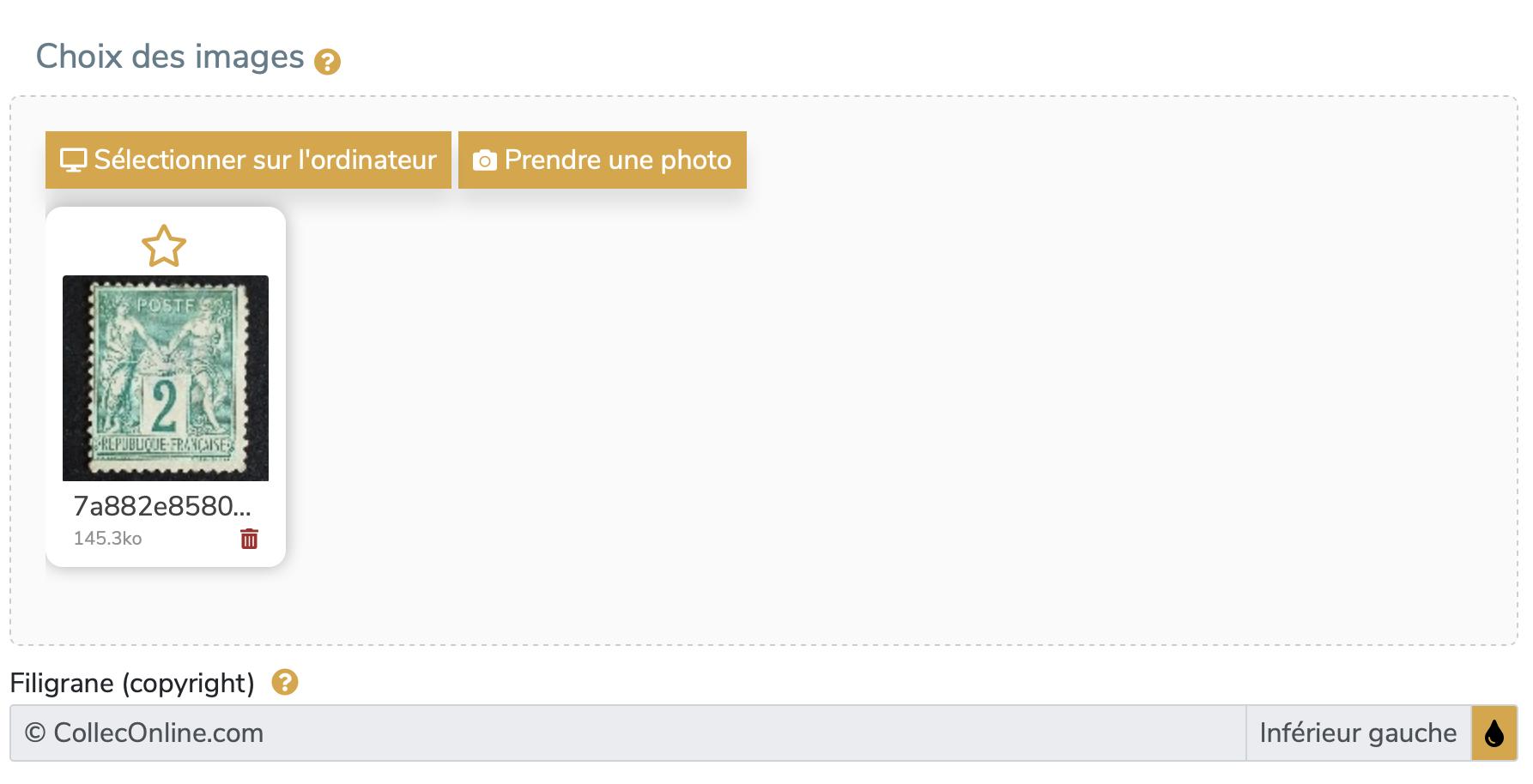 choix images