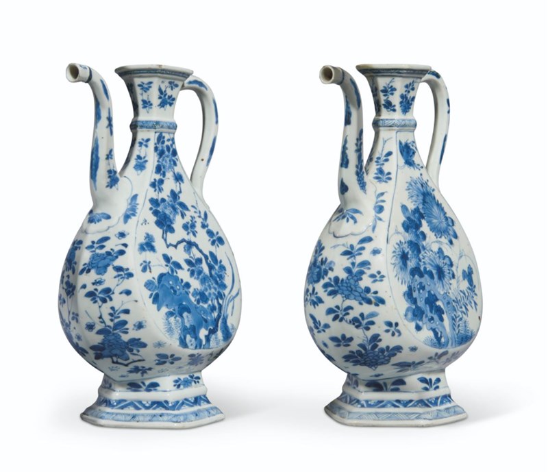 Paire de vases perspective porcelaine