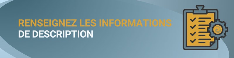 Informations de description