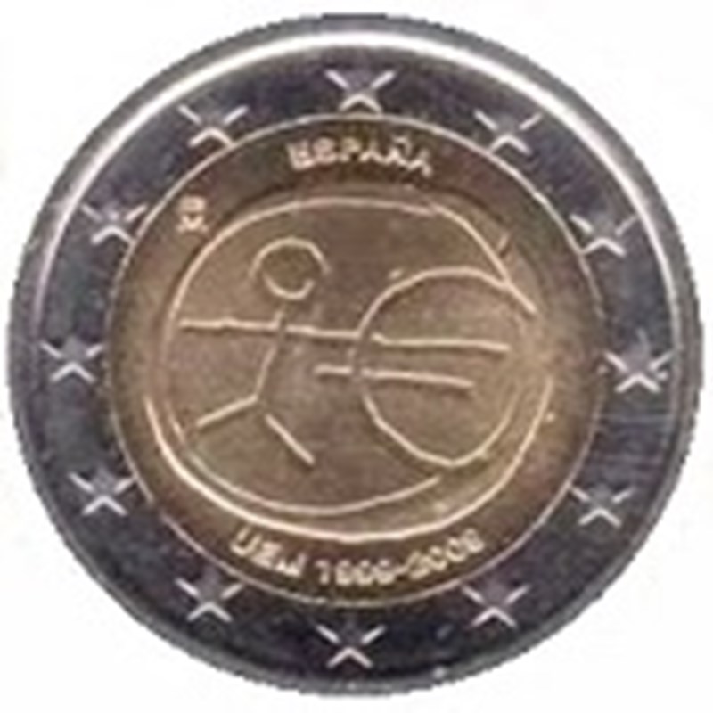 2 euro 2009 espagne  variante grandes étoiles