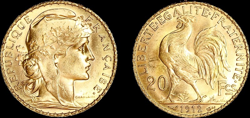 20 francs Coq refrappe Pinay