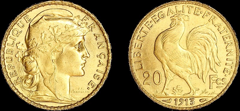 20 francs Coq originelle